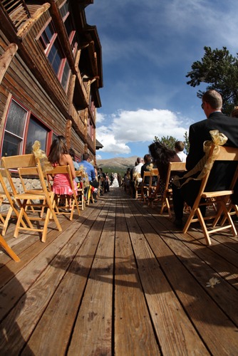 Picture of ceremony at lodge and spa in breckenridge