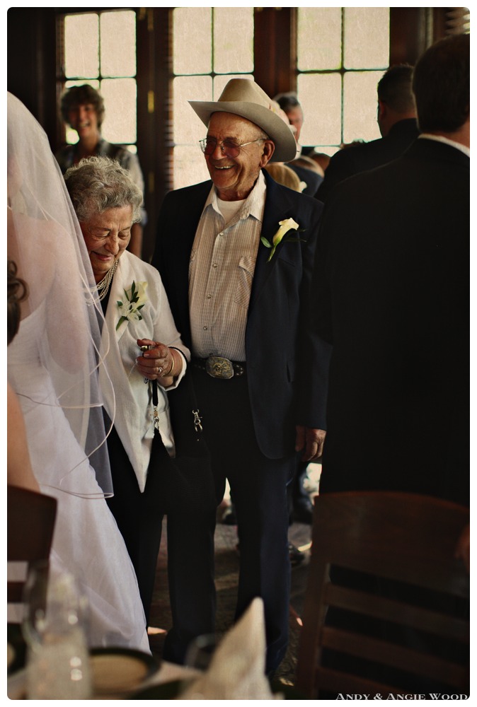 Picture of grandfather happy after wedding in boulder