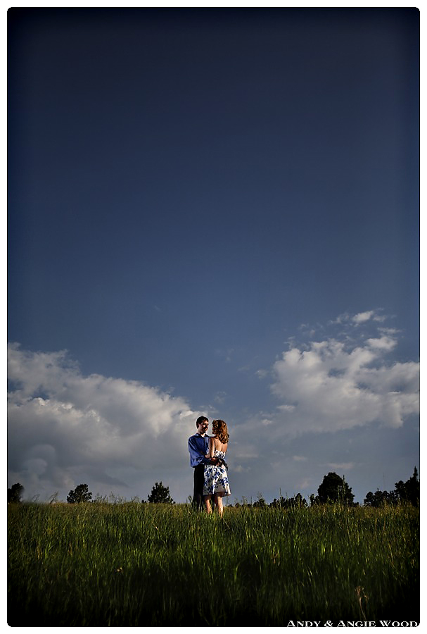 David and Kerrie having there engagement portraits taken in colorado