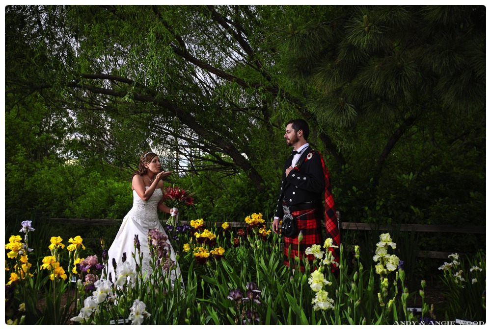 wedding at hudson gardens photo by littleton wedding photographers